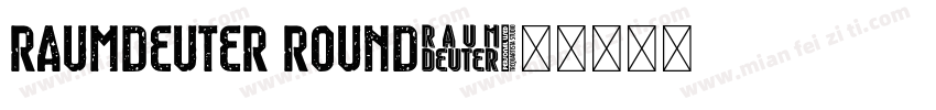 Raumdeuter Round字体转换